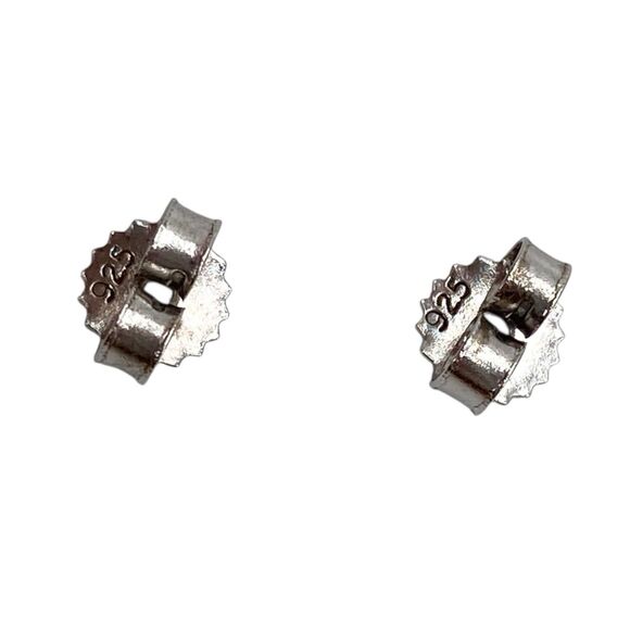 Designer 925 Sterling Silver Round Diamond Cluster Anniversary Stud Earrings - Picture 10 of 11